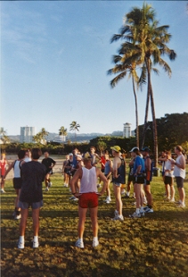 Morgenlauf in Waikiki